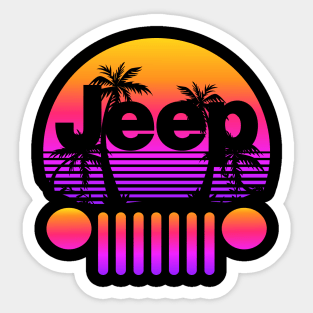 Retro Jeep Sticker